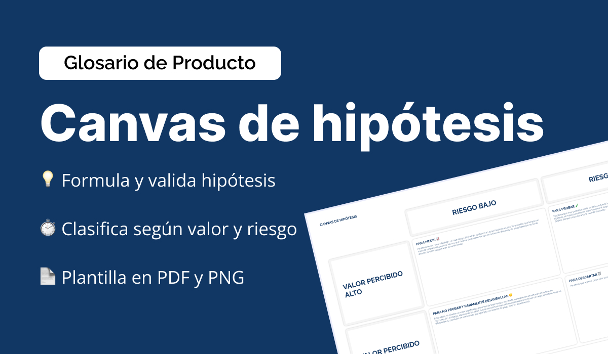 plantilla descargable canvas de hipotesis